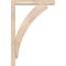 Ekena Millwork Thorton Block Smooth Bracket w/ Offset Brace, Douglas Fir, 3 1/2"W x 16"D x 24"H BKT0402X16X24THR05SDF - alternate 2
